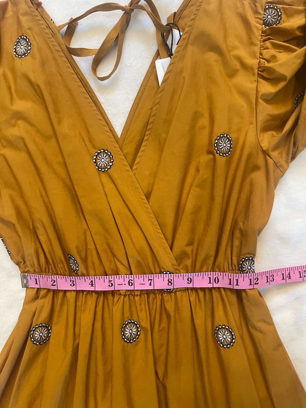 A Loves A Dark Blaze Embroidered Boho Maxi Dress Size S - Picture 12 of 16